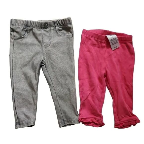 Baby Girl Sz 6M Lot of 10 Pajamas Tops Bottoms Carter's Jessica Simpson - Picture 5 of 8